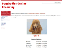 Tablet Screenshot of dogsbodiescaninegrooming.co.uk